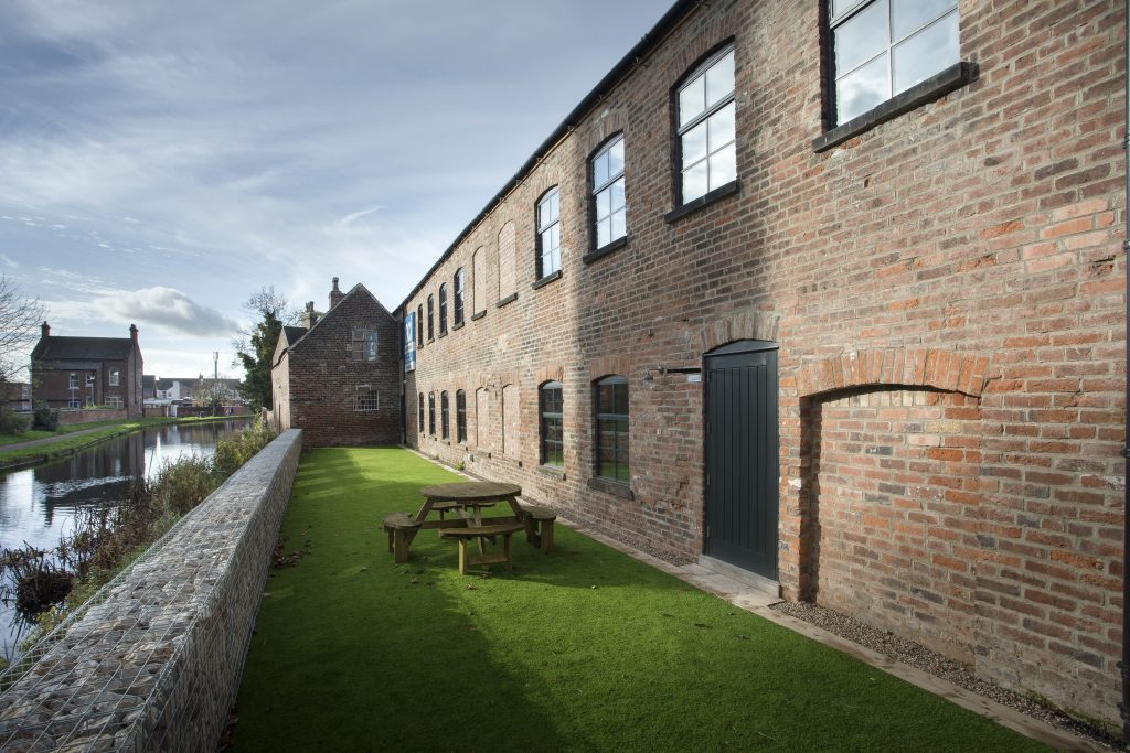 image showing our garden outside the canal